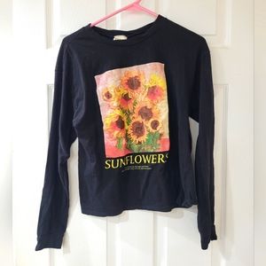 Black long sleeved tee